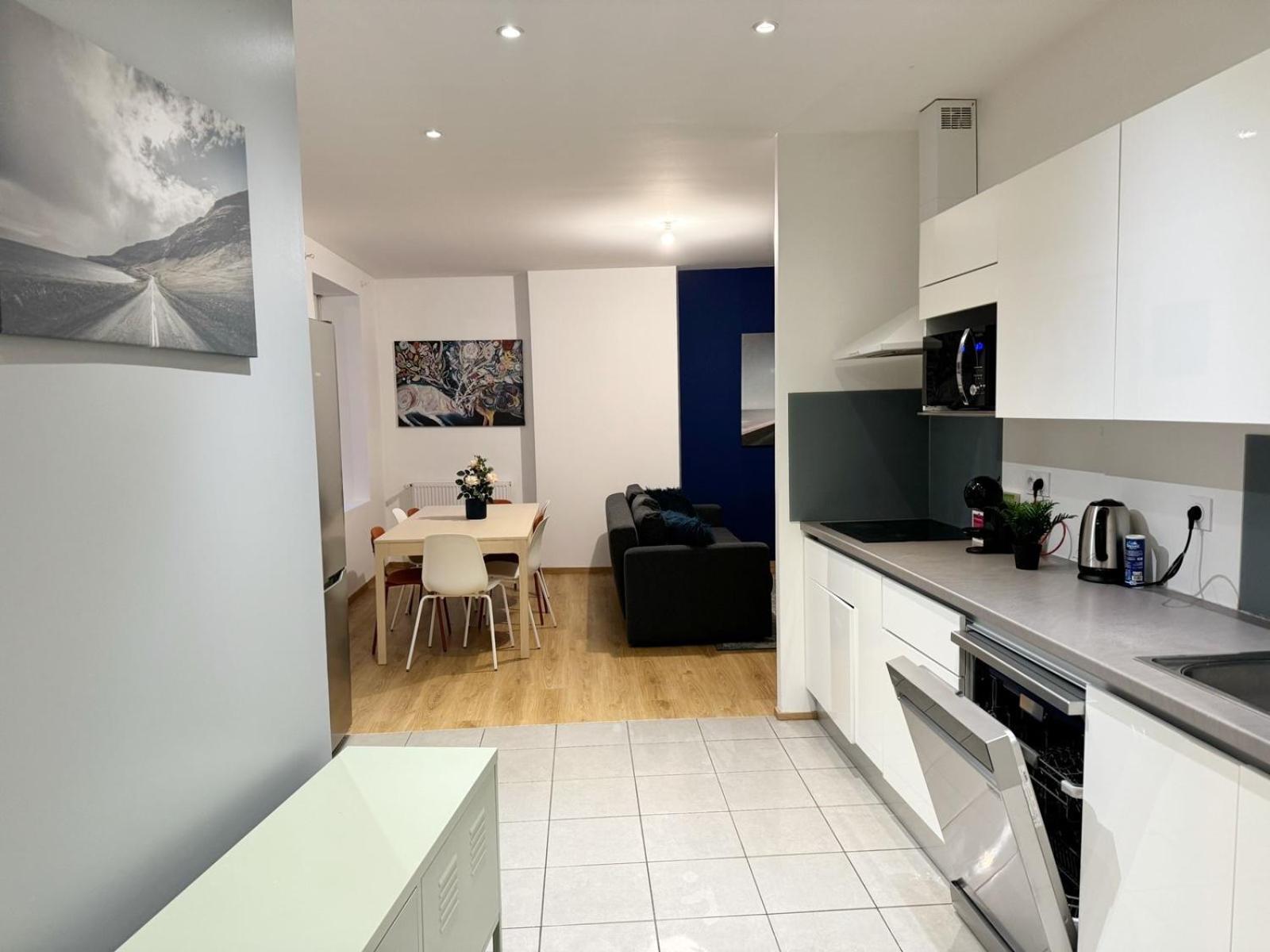 24 Chic & Cosy Grand Appart 88M2 Parking Gratuit Hypercentre Netflix Saint-Etienne (Loire) Exterior foto