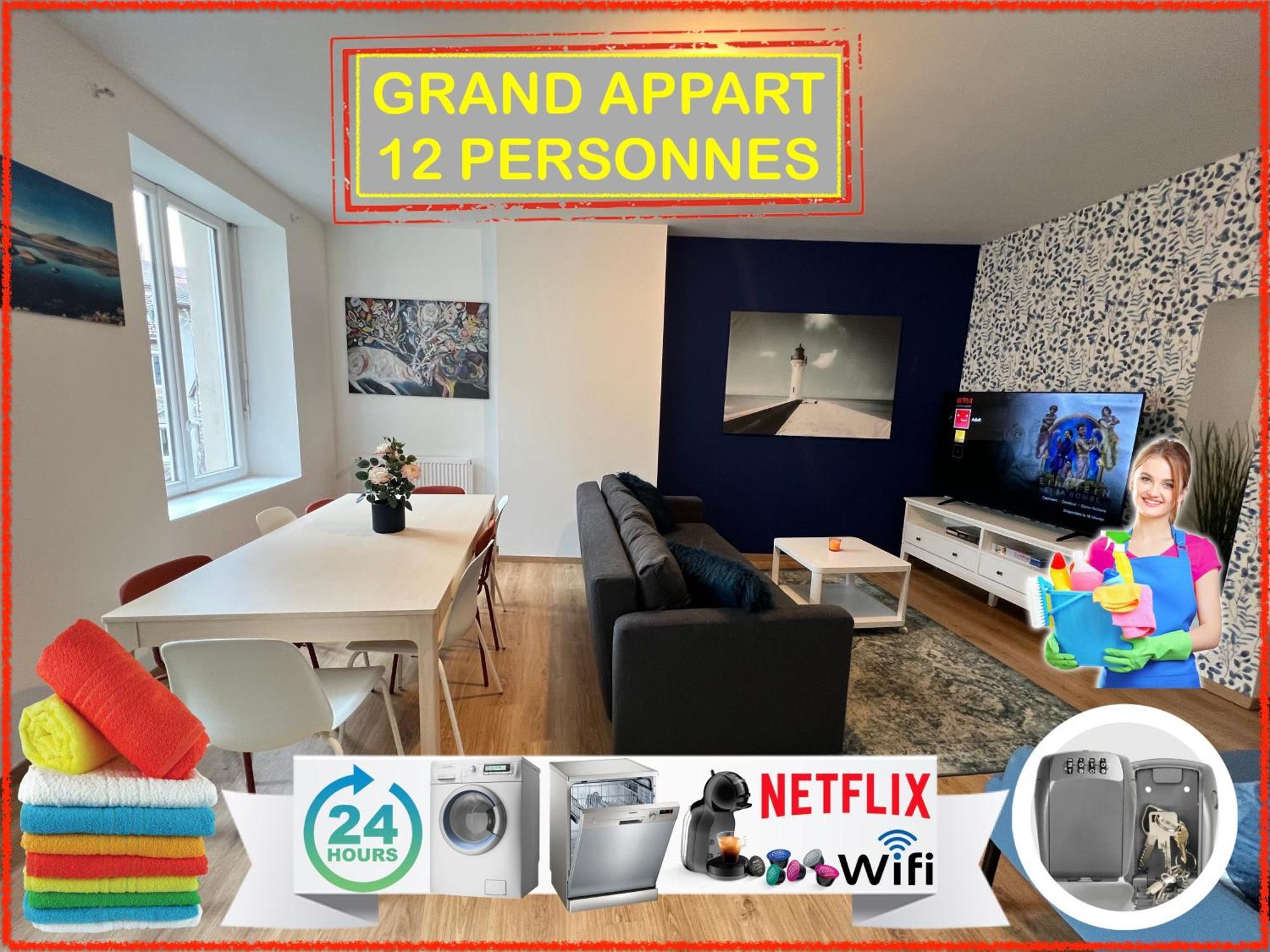 24 Chic & Cosy Grand Appart 88M2 Parking Gratuit Hypercentre Netflix Saint-Etienne (Loire) Exterior foto