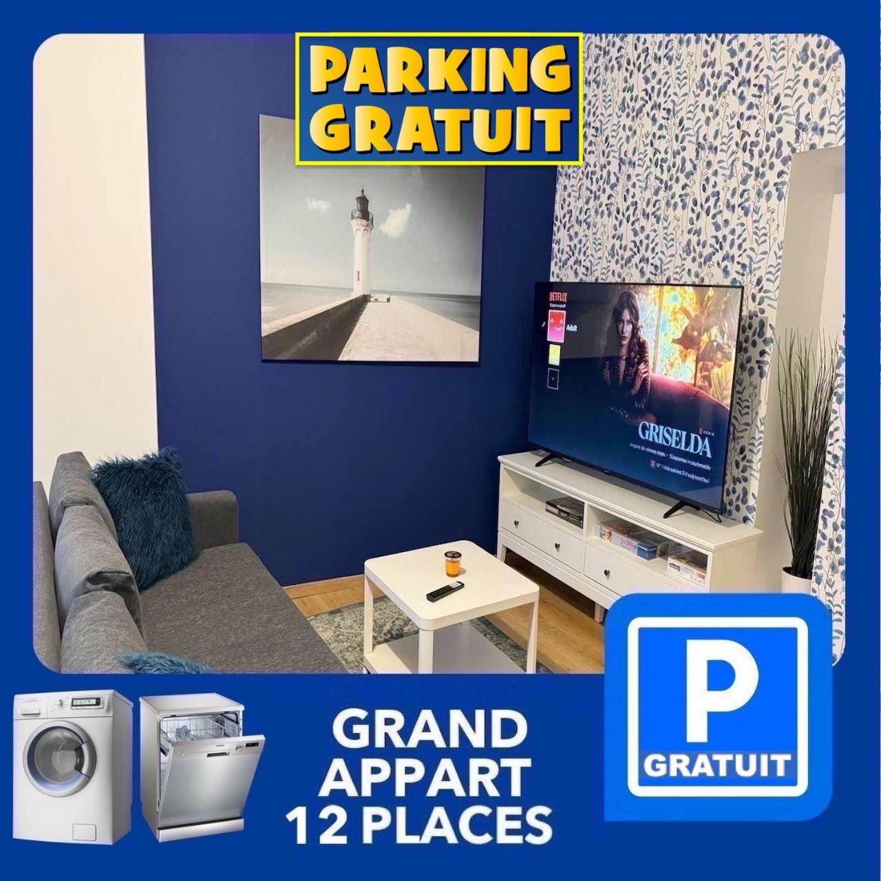 24 Chic & Cosy Grand Appart 88M2 Parking Gratuit Hypercentre Netflix Saint-Etienne (Loire) Exterior foto